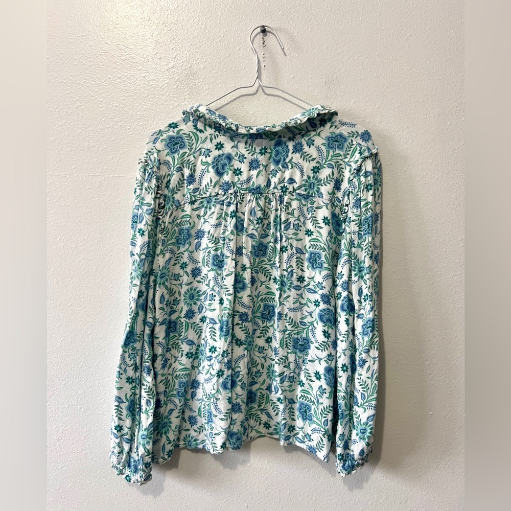 Lucky Brand Floral Boho Button Blouse - Size XL - Picture 5 of 8